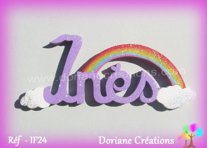 lettres-bois-Inès-arc-en-ciel