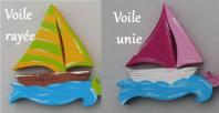 Bateaux pour prenoms en bois