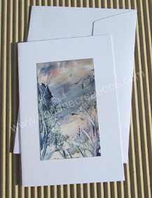 Carte a la cire paysage