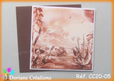 carte paysage ocre