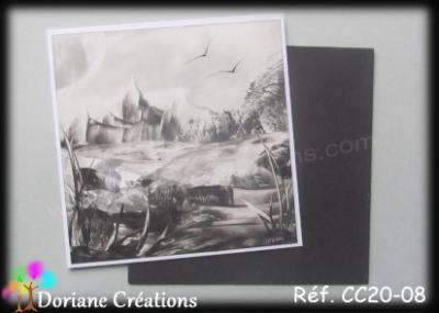 04- carte paysage en noir et blanc