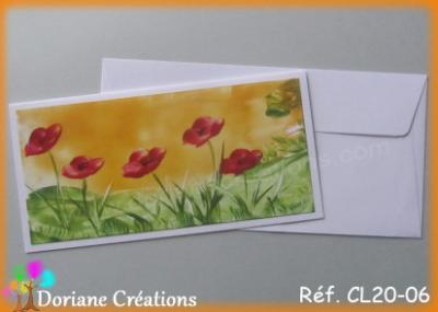 carte coquelicots format paysage