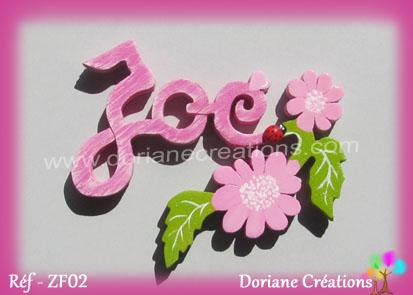 Lettres bois zoe