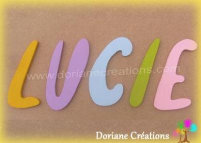 Lettres bois murales majuscules Willful - 7, 12 ou 20cm