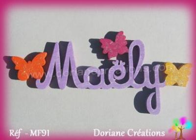 Prénom lettres en bois Maëly