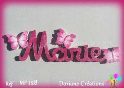 Prénom lettres en bois Marie