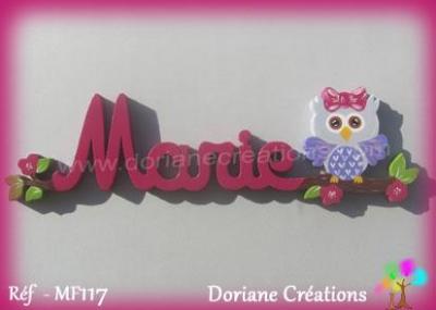 Prénom lettres en bois Marie