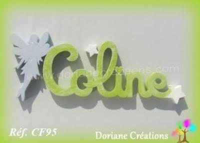 Prénom lettres en bois Coline