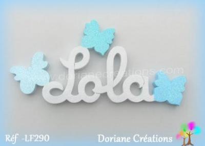 Prénom lettres en bois Lola