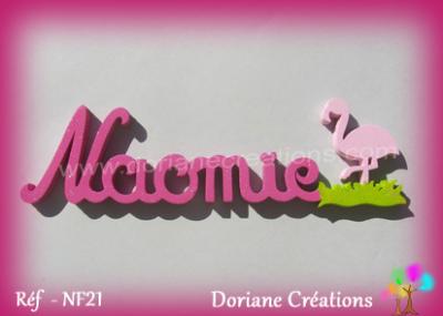 Prénom lettres en bois Naomie