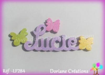Prénom lettres en bois Lucie