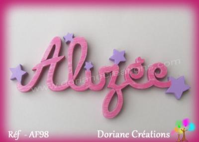 Prénom lettres en bois Alizée