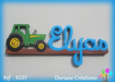 Prénom lettres en bois Elyas