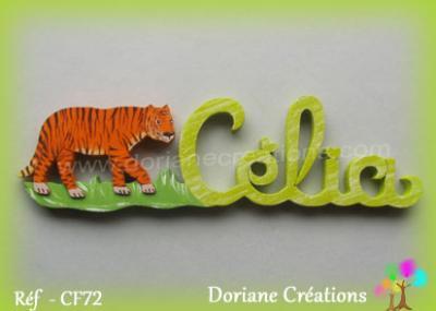 Prénom lettres en bois Célia