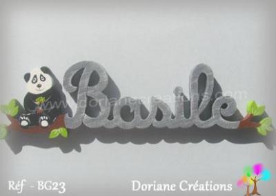 Prénom lettres en bois Basile
