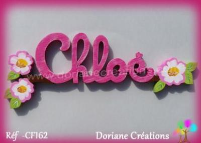 Prénom lettres en bois Chloé