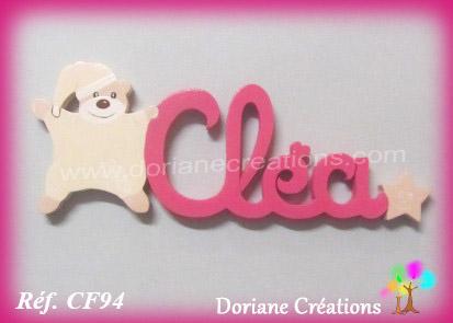 Prenombois clea doudou ours