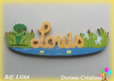 Prénom lettres en bois Louis