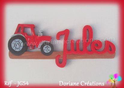 Prenombois jules tracteur rouge