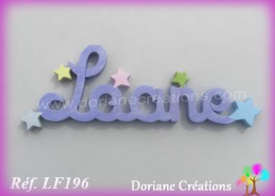 Prénom lettres en bois Loane