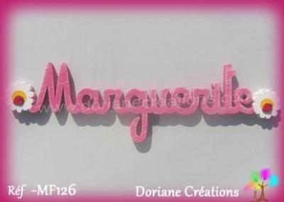 Prénom lettres en bois Marguerite